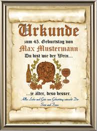 Maybe you would like to learn more about one of these? Geburtstagsurkunde Du Bist Wie Wein Urkunden Shop24 Urkunde Geburt Geburtstag