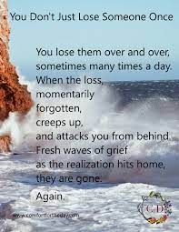 You Don't Just Lose Someone Once... - Comfort For The Day | Facebook