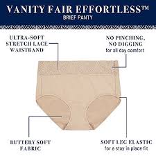 Vanity Fair Effortless Lace Top Brief