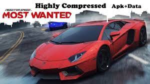 Nfs Most Wanted Apk Data Highly Compressed 450mb Download Need For Speed Racing Games Pc Racing Games