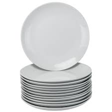 Black And White Checkered Dinnerware Sets 10 Strawberry Street 12 Piece Casual White Porcelain Dinnerware Set Catering 12cpdin The Home Depot Dinner Plate Sets 10 Strawberry Street Dinner Catering