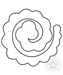Download paper flower template, rolled flower svg | svg cut file (329541) today! Rolled Paper Rose Flower Pattern Flowers Templates