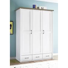 Verkleidung der wände mit einbauten. Kleiderschrank Lund 78 Landhaus Design In Pinie Weiss Nb Truffel Eic