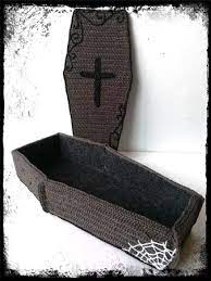 To pay for her own coffin, dugan gave interviews to the press for $1.00 each and sold embroidered handkerchiefs that she knitted while she was imprisoned. Trick Or Treat Coffin With Candlesticks Crochet Pattern