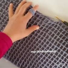 Istenilen Waffle Battaniye Modelinden Ufak Bir Kesit Yapanlara Kolay Gelsin Orgu Siparis Icin Dm Elemegi Elemegim Battani Orgu Tig Isleri Bobble Tig