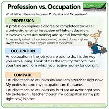 The Difference Between Profession And Occupation