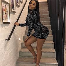 Load more follow on instagram. Bonang Matheba Bonang M Instagram Photos And Videos Dresses With Sleeves Long Sleeve Dress Cold Shoulder Dress