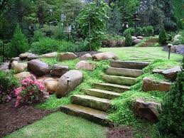 If Your Front Or Backyard Includes A Hill Or Hillside Space You Need A Landscape Design P Large Backyard Landscaping Sloped Backyard Landscaping Sloped Garden