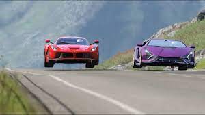 Ferrari Laferrari Vs Lamborghini Sian At Highlands Ferrari Laferrari Lamborghini Ferrari