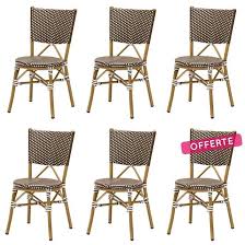 Lot 6 Chaises Bistrot Rene Alu Et Polyrotin Marron Rotin Design Garden Rotin Design Les Chaises Rene Sont Une Source D Inspi House Plans Dining Chairs Design