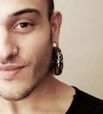 Brass Ear Weights, Stretched Ears, Tribal Weights, Egypt Weights, Egypt  Earrings, Brass Earrings, Brass Hoops, Thick Hoops, Zig Zag Earrings