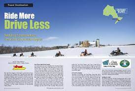 With over 3500kms of well groomed snow packed trails, we know with over 3500kms of well groomed snow packed trails, we know you will have a great time. Grey Bruce Loops Ontario Snowmobile Tour Intrepid Snowmobiler
