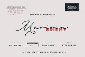 Opentype fonts offer many security features: 31 Signature Fonts To Add Style To Any Project Hipfonts
