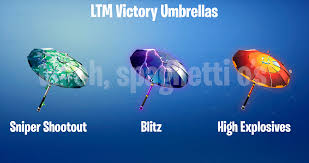 Every season of fortnite features a unique umbrella that you can earn by winning a meaningful match. Ltm Rewards Part 2 Umbrellas Fortnitebr