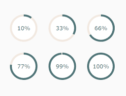 circular progress bar with plain html css css script