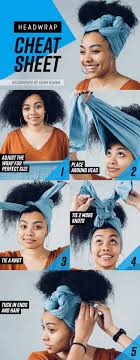 If you're getting you want to make sure that the volume of your hair starts at the crown of your head and not the cheeks or. 8 Head Wrap Cheat Sheets If You Don T Know How To Tie Them