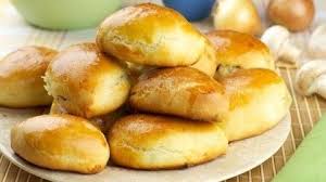 Baked Buns With Chicken And Mushrooms Ukraine National Cuisine Recipes Recipe Cuisine Recipes Recipes Stuffed Mushrooms