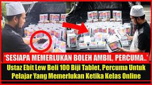 Tablet donated by ebit lew a lifeline for 3 students with autism. Ustaz Ebit Lew Beli 100 Buah Tablet Percuma Untuk Pelajar Yang Memerlukan Ketika Kelas Online Youtube