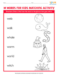 Here's the definition as well as variations and examples of use. Words That Start With W For Kids