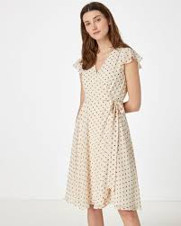 Chiffonkleid Mit Tupfenmuster Kleider Bekleidung Chiffon Kleid Midikleider Tupfen Muster