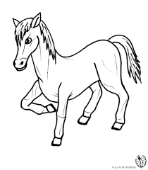 Disegno Di Pony Da Colorare Per Bambini Com Con Mandala Di Cavalli