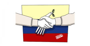 Un acuerdo es un entendimiento, una avenencia o un pacto alcanzado por dos o más partes. Paz, por otra parte, es la situación