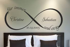 Ob das schöne wandsprüche, geflügelte worte, zitate oder märchenhafte landschaften sind, bekommt das zimmer. Dekortattoo De Wandtattoos Wandspruche Wanddeko Wandtattoo Fur Immer Und Ewig Mit Wunschnamen