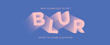 If you have any questions just leave a comment below. Easy 3d Blur Text Effect On Adobe Illustrator Sean Bates Skillshare