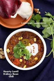 Lentil Kidney Bean Chili 1 Pot Recipe Vegan Richa Recipe Vegan Instant Pot Recipes Lentil Recipes Bean Recipes