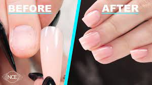 Fix Short Bitten Nails With Full Cover Gel Tips Youtube Gel Nails Diy Gel Nail Tips Acrylic Nail Shapes