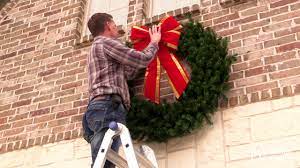 No damage to brick or mortar. Hanging A Christmas Wreath On Brick Pro Installation Tips Christmas Designers Youtube