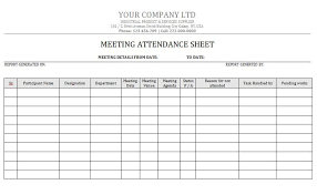 Attendance Sheet 05 Attendance Sheet Template Attendance Sheet Attendance Chart