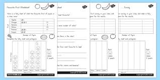 Favourite Fruit Tally And Pictogram Worksheets Australia