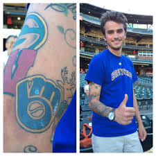 55+ incredible cover up tattoos before and after | cuded. Milwaukee Brewers On Twitter Think This Guy S A Wisconsin Sports Nut Here S Hoping The Crew Can Tattoo Giants Pitching Tonight Milvssf Http T Co Qogvqvfuci
