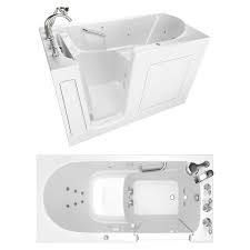 Made from premium quality materials, our bathtubs are thoughtfully designed for ultimate. American Standard 30 In 60 In Walk In Bathtub With 13 Jet Whirlpool System In Line Heater And Quickdrain Costco