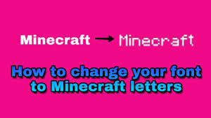 If you want to change a font in wordpress, this is the right post for you. How To Change Your Font To Minecraft Letters Youtube