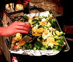 Place them on a baking sheet. Roasted Veggies Broccoli Cauliflower Zucchini Mushrooms Sweet Potatoes And Squash Roasted Cauliflower Roasted Sweet Potatoes Zucchini