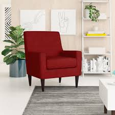 The unique serpentine shape to this chair's arms construct a stable cradle, and the clean lines. Red Accent Chairs You Ll Love In 2021 Wayfair