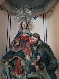 Santo rosario en la novena a san cayetano Aparicion De La Virgen De Los Desamparados A San Cayetano El Saucejo Archidiocesis De Sevilla