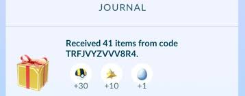 Jul 04, 2017 · 20x ultra ball, 20x hyper potion, 20x revive, 20x razz berry, 2x incense, 2x lucky egg, 2x egg incubator and 2x lure module. Niantic Offer Code Trfjvyzvvv8r4 Now Available To Get 30 Ultra Balls 10 Max Revives And One Lucky Egg In Pokemon Go Pokemon Blog