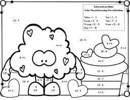 Answer keys are included everyone loves color by number. Valentine S Day Math Addition And Subtraction Facts To 20 Color By Number