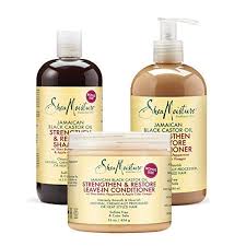 Shea Moisture Jamaican Black Castor Oil Combination Pack Strengthen Grow Restore System 16 3 Oz Jamaican Black Castor Oil Shea Moisture Products Shampoo