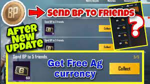 How To Send Bp To Friends In Pubg Mobile After New Update Youtube