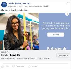 Facebook Ad Library Only 3 Brexit Ads For Whole Month Yeah Right Facebook Ad Brexit Ads