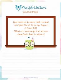 Children S Bible Coloring Pages Word For Life Says