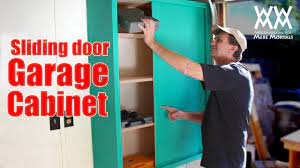 Sliding Door Storage Cabinet Garage Storage Cabinets Easy Woodworking Projects Woodworking