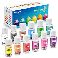 Buy Nomeca 12 Colors Gel Food Coloring 70 Fl Oz Bottles Vibrant Icing Gel Colors Set Tasteless Gel Food Coloring For Cake Decorating Baking Fondant Cookie Frosting Royal Icing Vegan Gluten