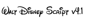 Some fonts provided are trial versions of full versions and may not allow embedding unless a commercial license is purchased or. Walt Disney Script V4 1 Font Fontpalace Com