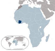 With an area of 322,463 km² the ivory coast is slightly smaller than poland, or slightly larger than than the u.s. Large Location Map Of Ivory Coast Cote D Ivoire Africa Mapsland Maps Of The World