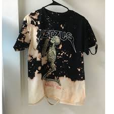 Yeezus Distressed Bleach Tee Back In Stock Distressed Tee Diy Clothes Fashion
